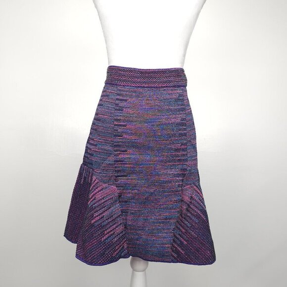 M Missoni Multi Color Trumpet Knit Mini Skirt - Picture 4 of 13